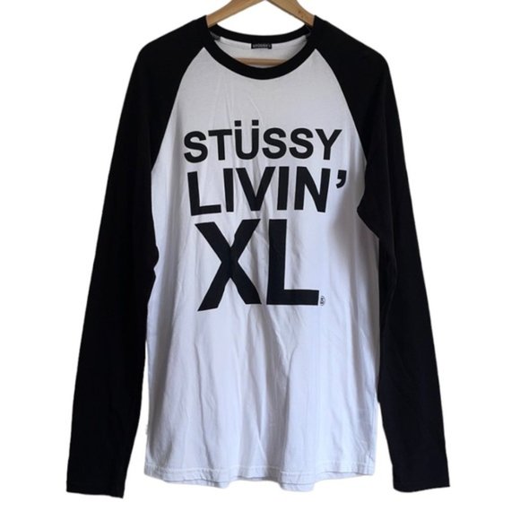 STUSSY Livin XL long sleeve raglan t-shirt STUSSY Livin XL long sleeve raglan t-shirt